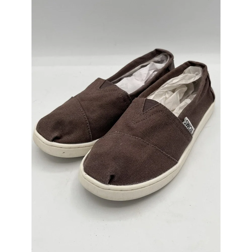 TOMS Classic Brown Canvas Youth Size 1.5